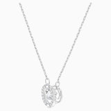 Swarovski Sparkling Dance Round Necklace White White One Size
