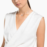 Swarovski Sparkling Dance Round Necklace White White One Size