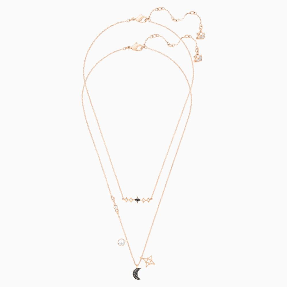 سواروفسكي ، مجموعة قلادة القمر رمزي، متعددة الألوان ، مقاس واحد