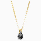 سواروفسكي ، قلادة T بار ، رمادي ، لون ذهبي ، مقاس واحد