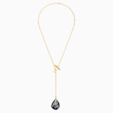 Swarovski T Bar Y Necklace Gray Gold-Tone One Size
