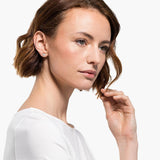 سواروفسكي، أقراط مثقوبة مربط التنس ، أبيض ، مقاس واحد