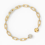 Swarovski The Elements Chain Bracelet Gold Medium