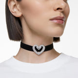 Swarovski Una Choker Heart White Rhodium plated