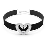 Swarovski Una Choker Heart White Rhodium plated
