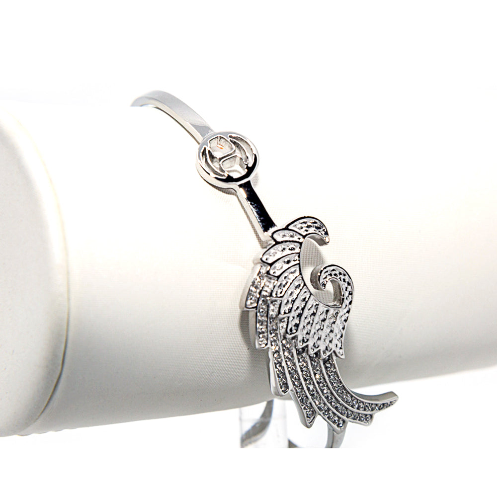 Just Cavalli Bangle Angel Wing Open Style & Jc Logo | Accessories | Bangle | Eid Gifts | EID2021 | GCC | SP | Womens Just Cavalli Bangle Angel Wing Open Style & Jc Logo | Accessories | Bangle | Eid Gifts | EID2021 | GCC | SP | Womens