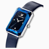 Swarovski Uptown Watch Leather Strap Blue One Size