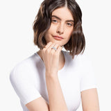 Swarovski Vittore Wide Ring White 55